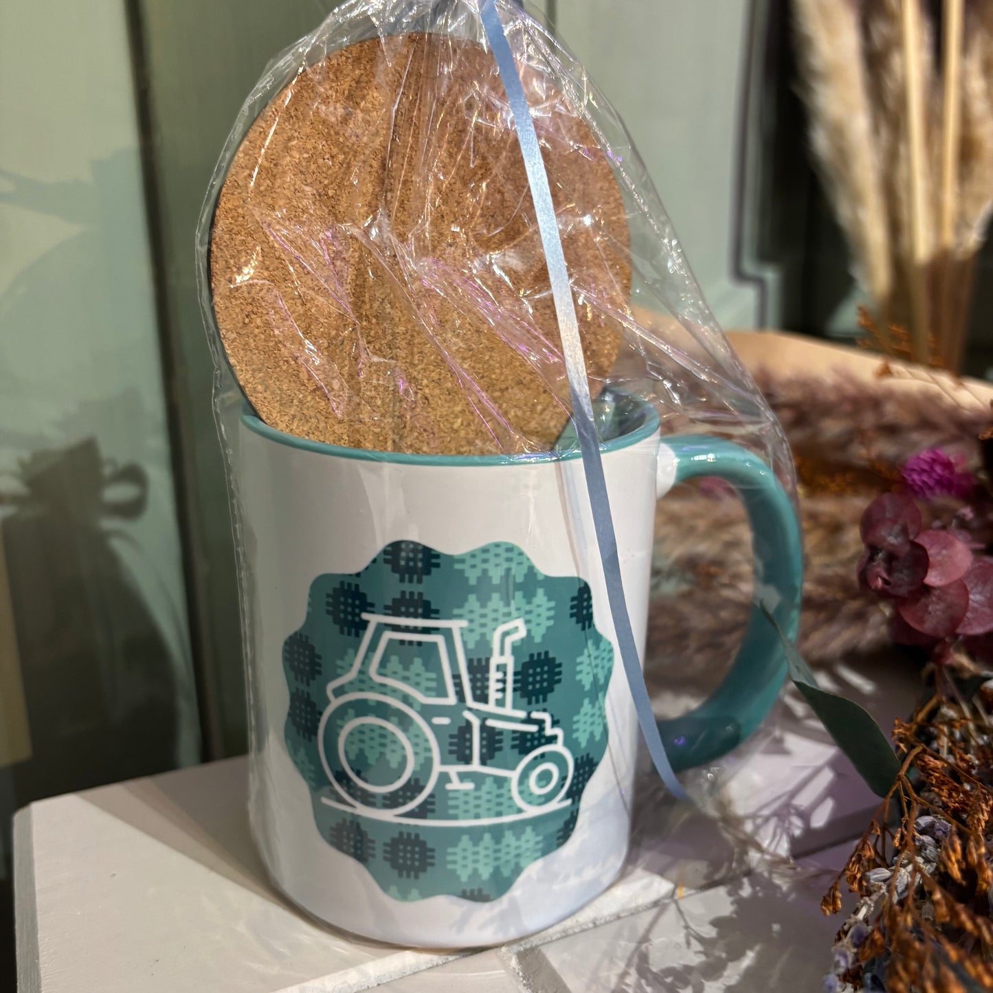 Tractor - Coaster and Mug set