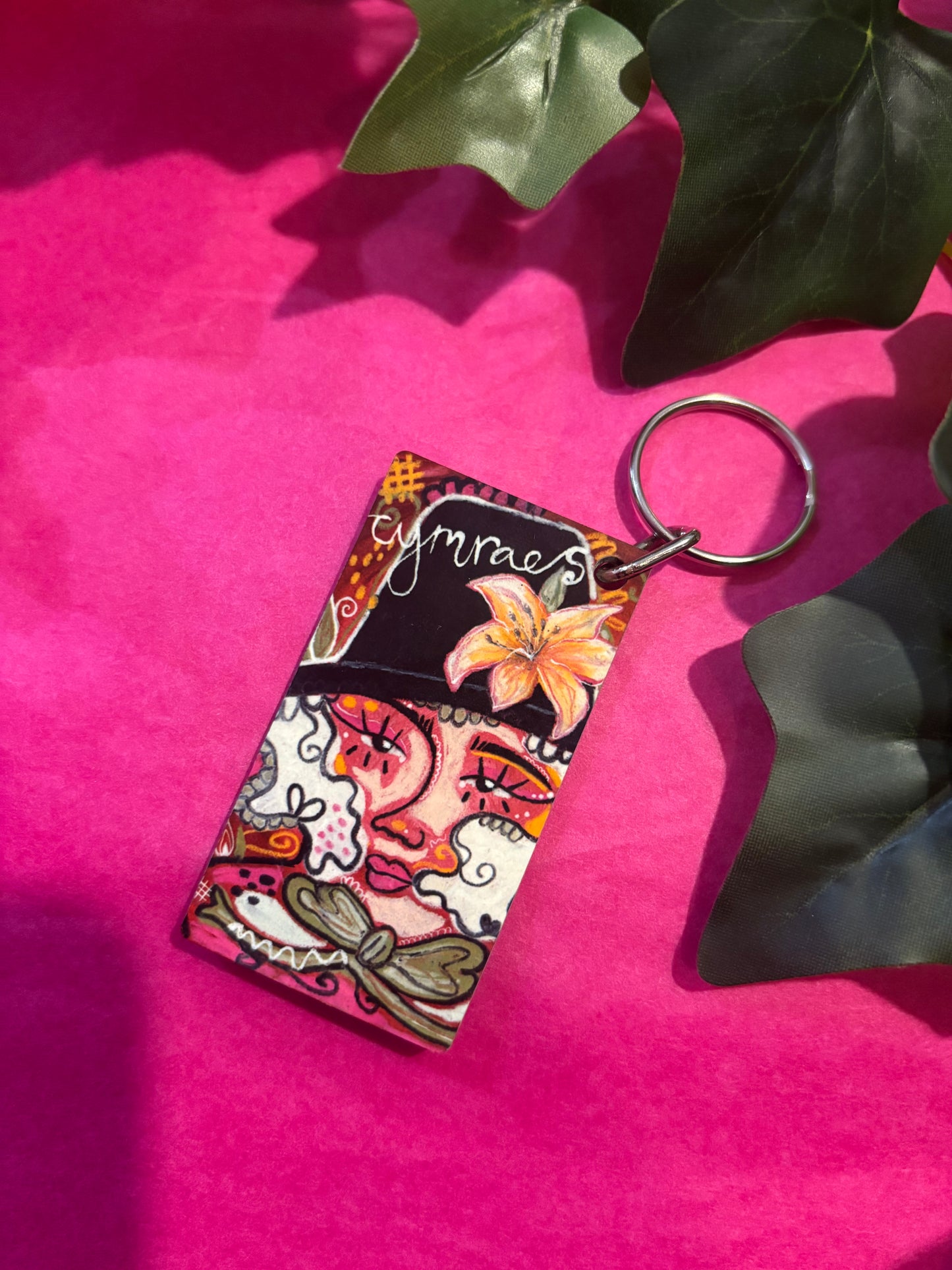 Lili Binc Welsh Lady Keyring