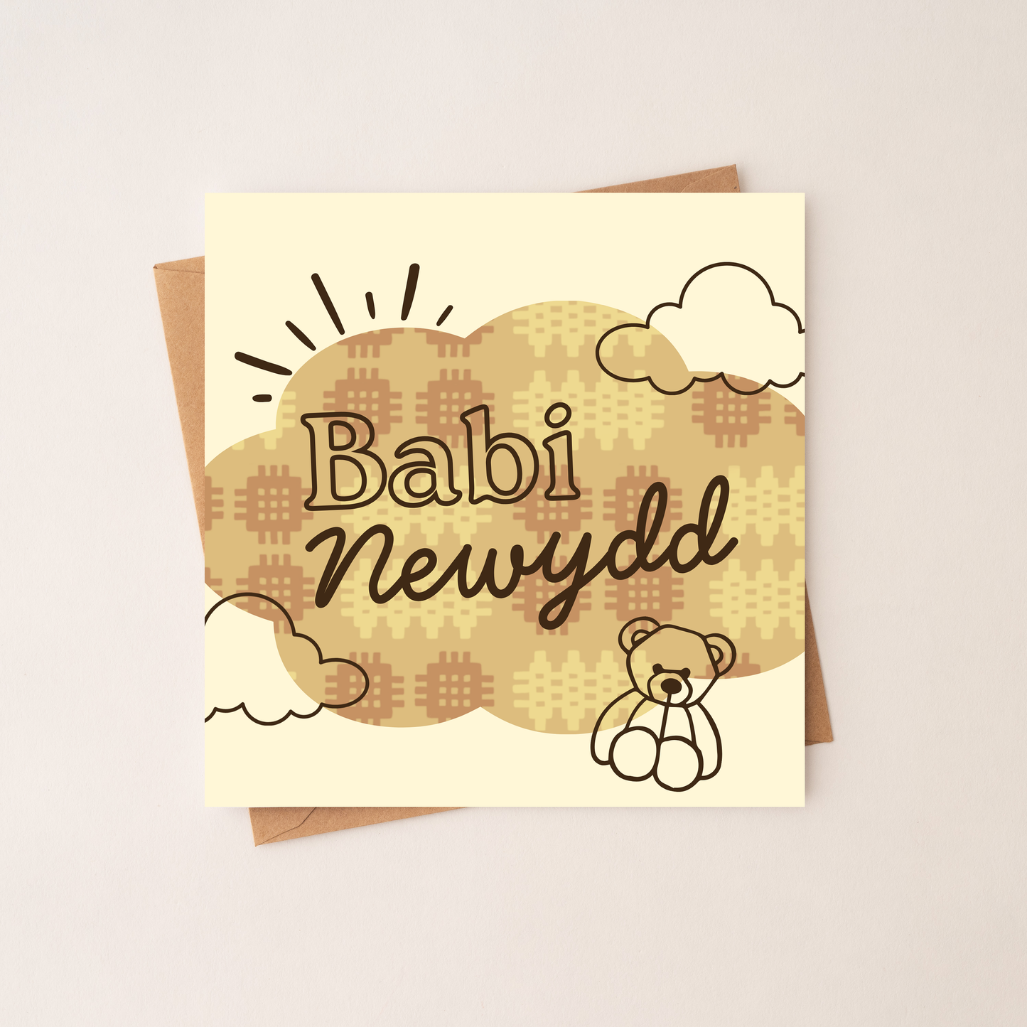 Babi Newydd - Welsh New Baby Card