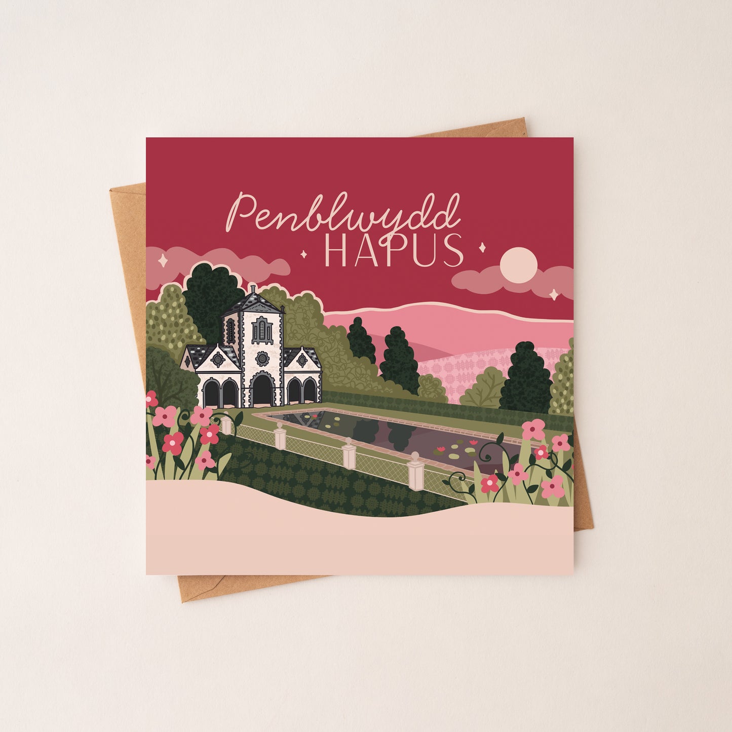 Bodnant Penblwydd Hapus - Welsh Birthday Card
