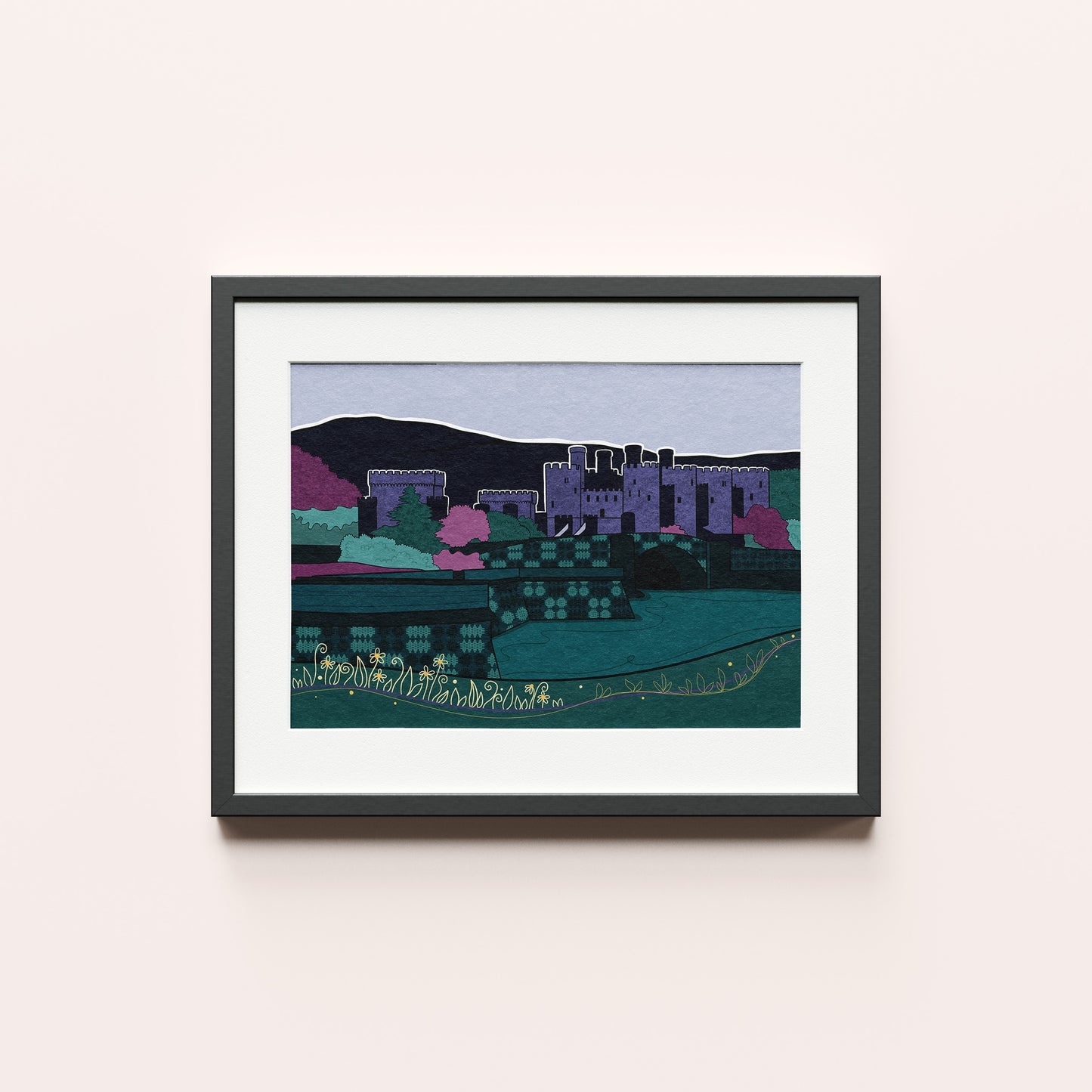 'Castell Conwy' Unframed Print