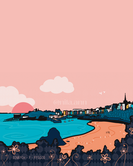 Dinbych Y Pysgod (Tenby) - Unframed Print