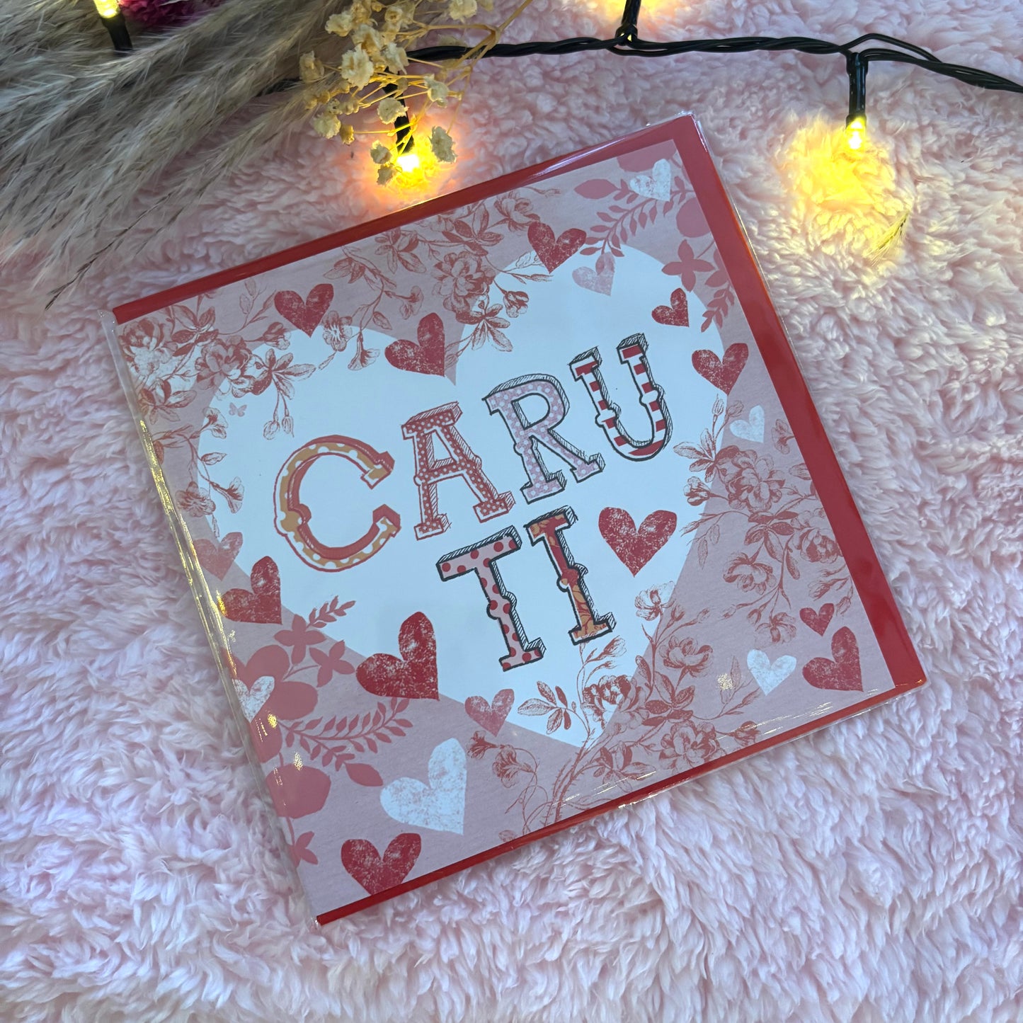 ‘Caru Ti’ Welsh Greeting Square Card