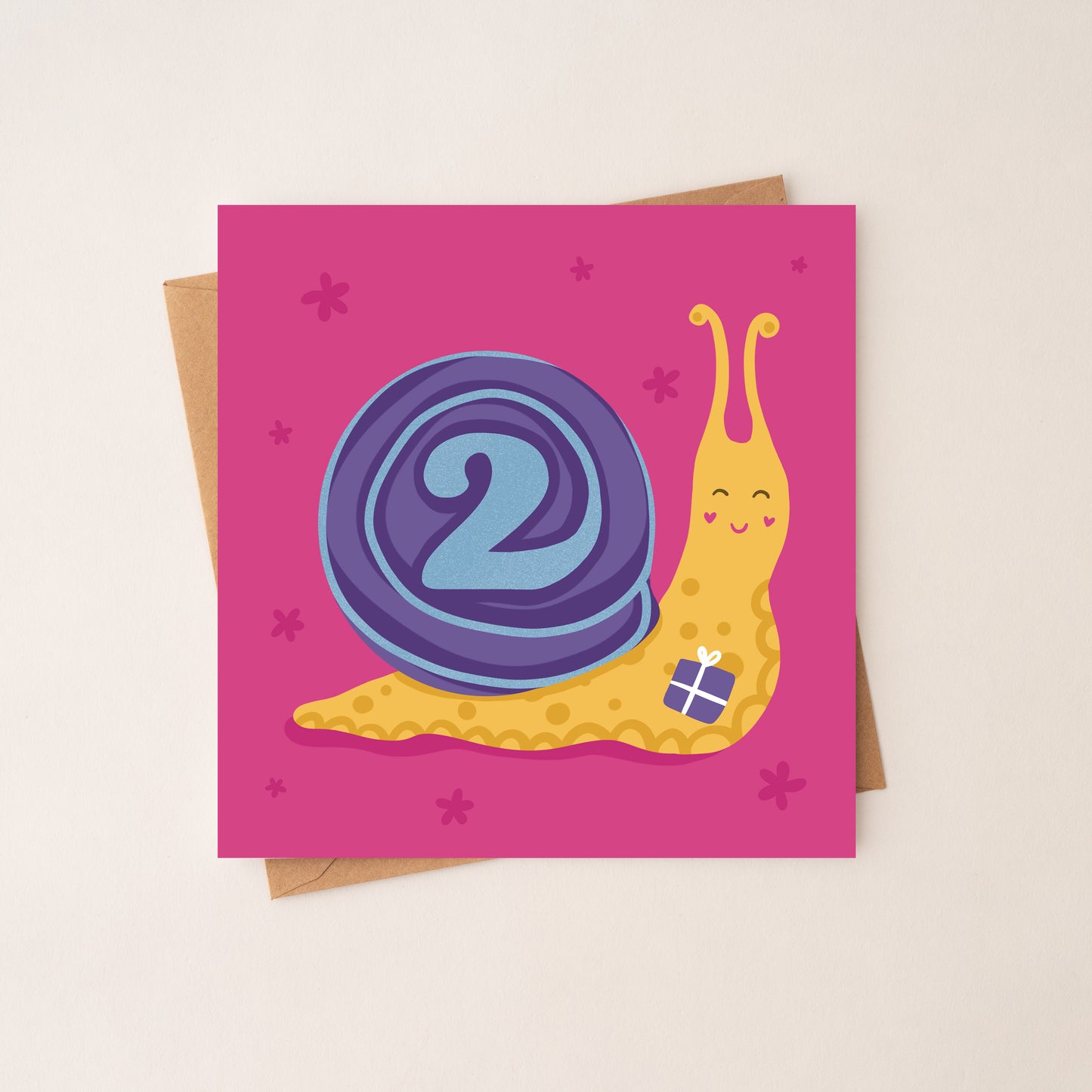 2 Age Girl Birthday Card
