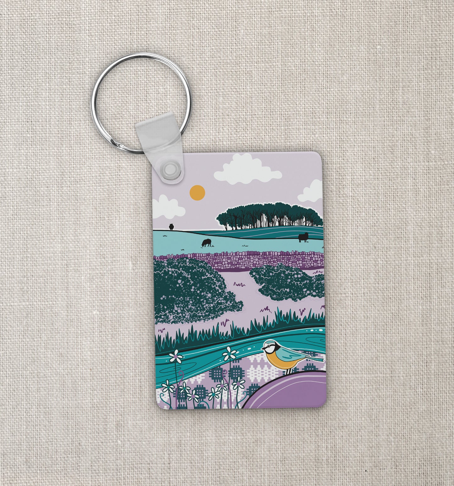 'Coed Uchaf' Keyring - Lle Nila