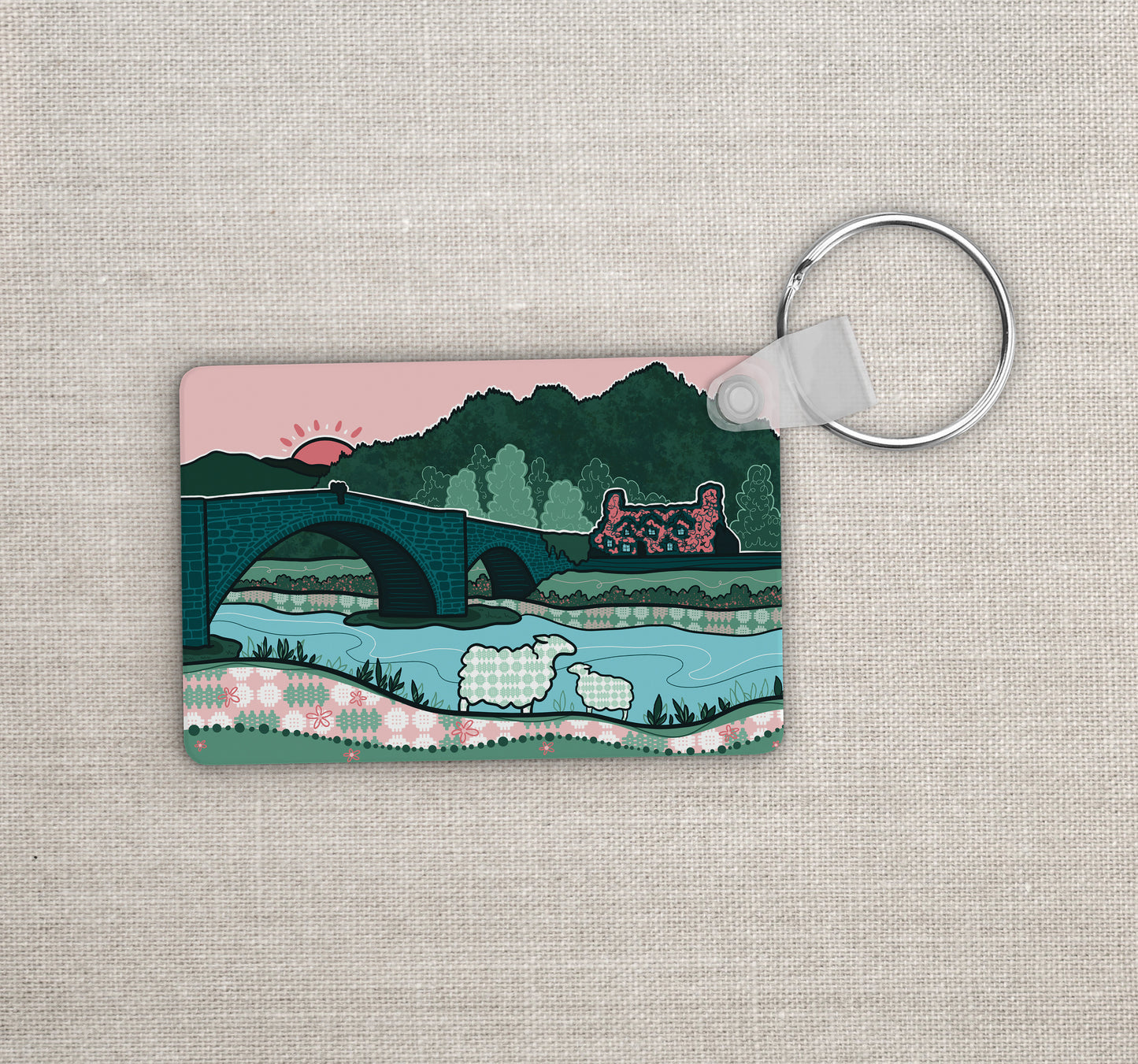 'Pont Fawr Llanrwst' Keyring