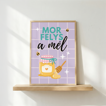 'Mor flasus a mêl' - UNFRAMED art print