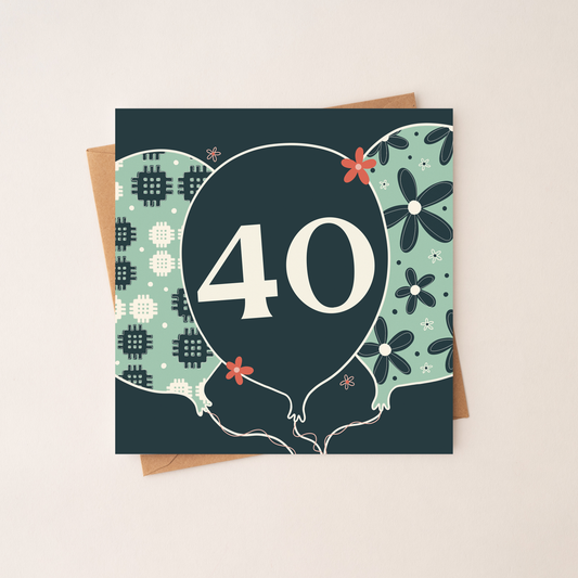 40 - Square Birthday Card