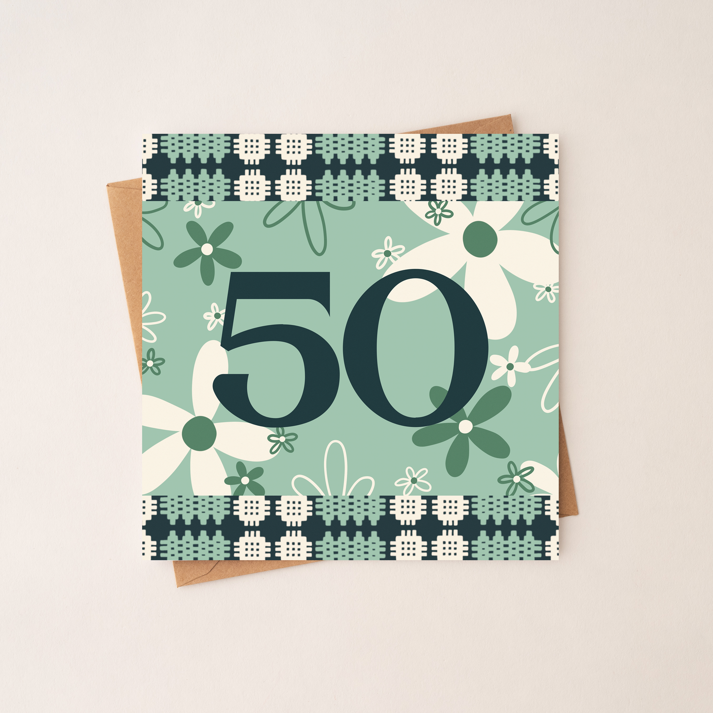 50 - Square Birthday Card
