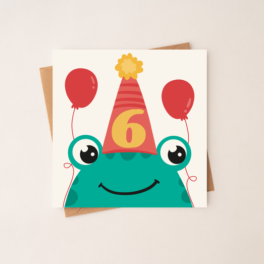 6 Age Boy Birthday Card