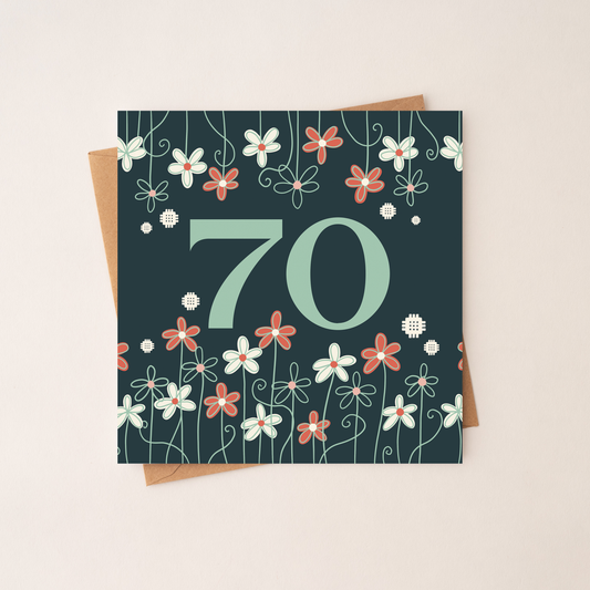 70 - Square Birthday Card
