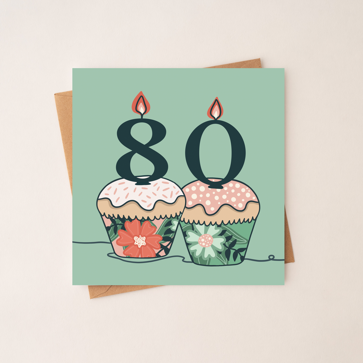 80 - Square Birthday Card