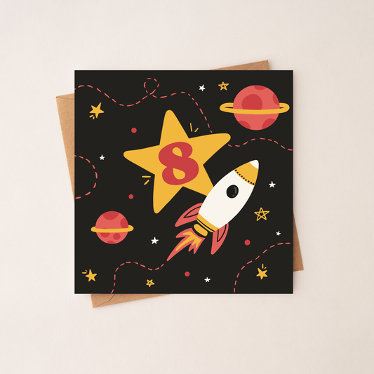 8 Age Boy Birthday Card
