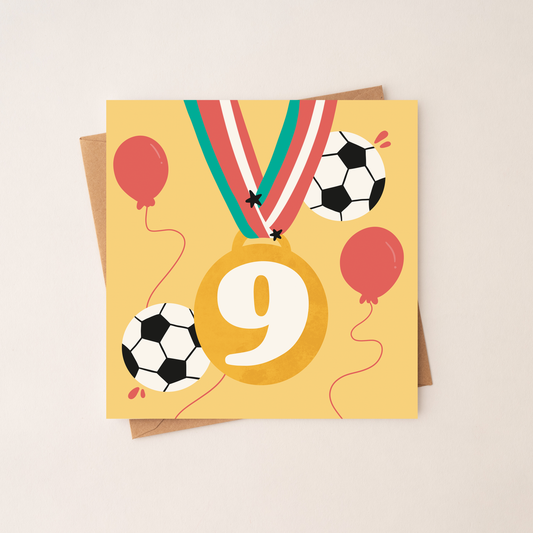 9 Age Boy Birthday Card