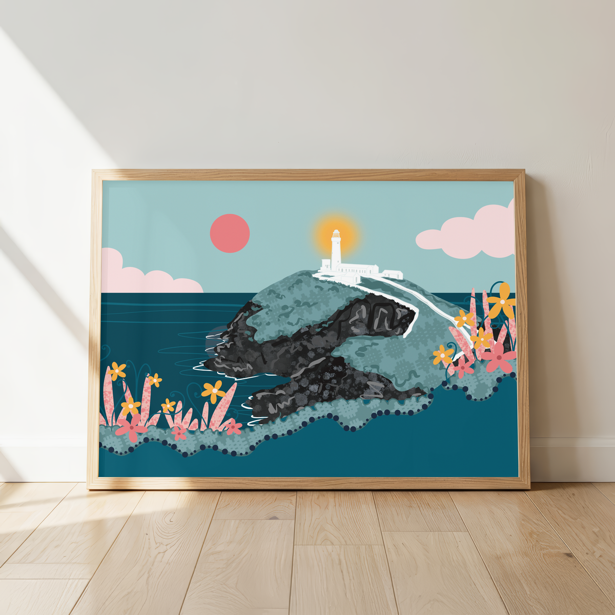 'Ynys Lawd - South Stack' Unframed Print