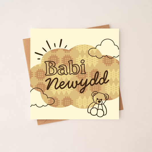 Babi Newydd - Welsh New Baby Card