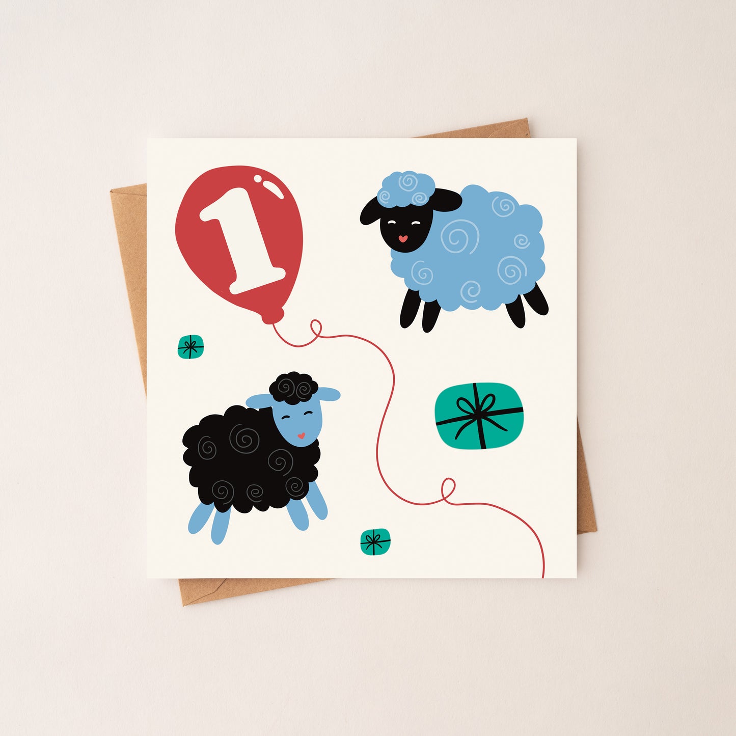 1 Age Boy Birthday Card