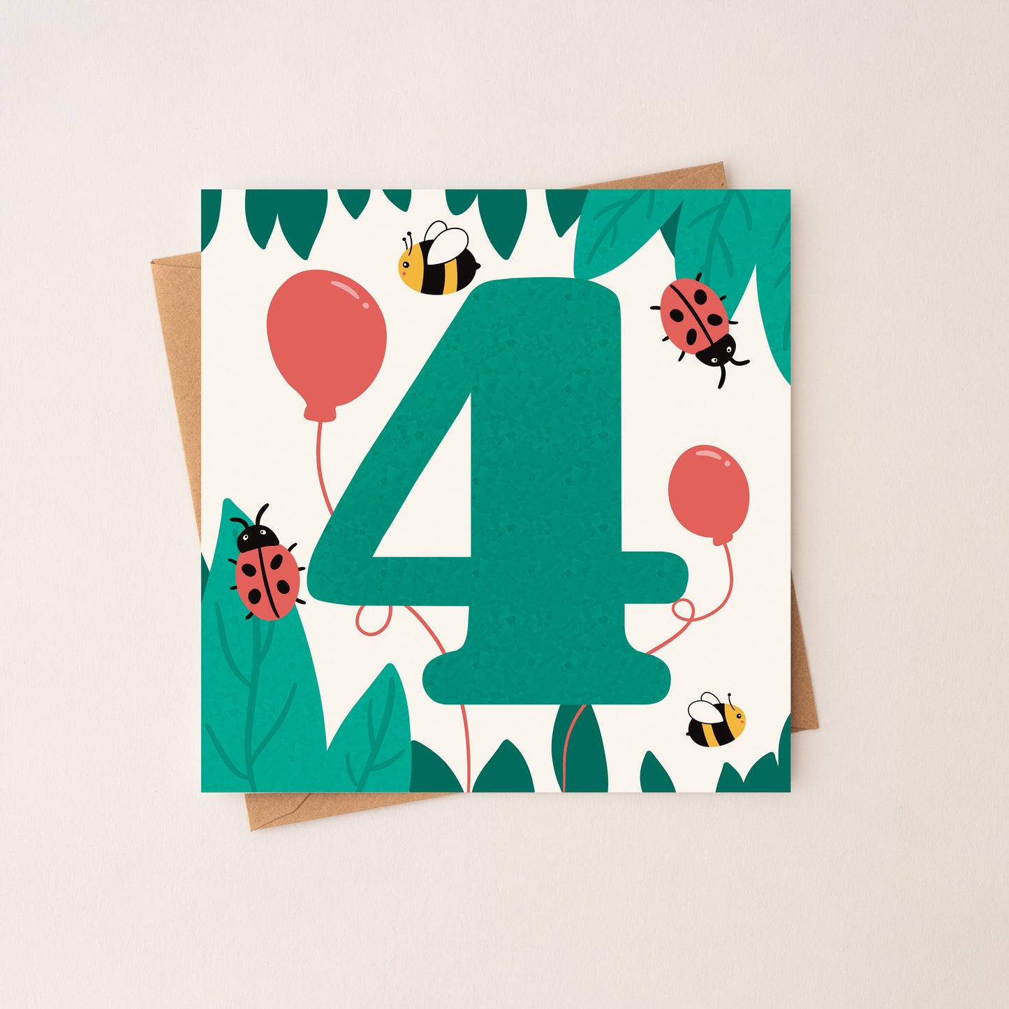 4 Age Boy Birthday Card