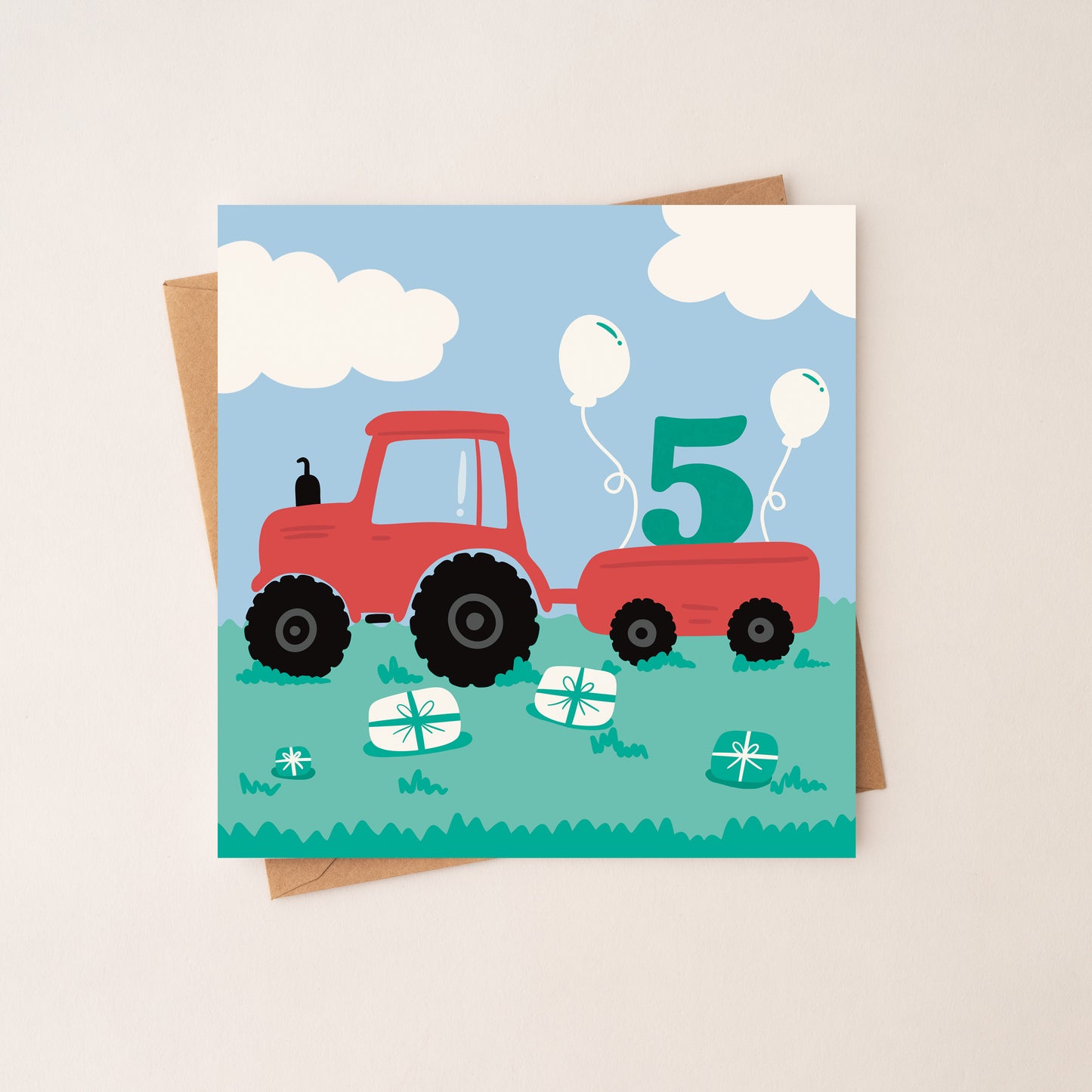 5 Age Boy Birthday Card