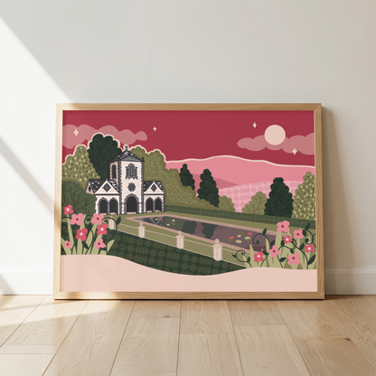 'Gerddi Bodnant' Unframed Print