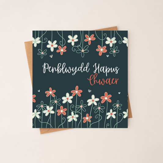 Penblwydd Hapus Chwaer - Welsh Sister Birthday Card