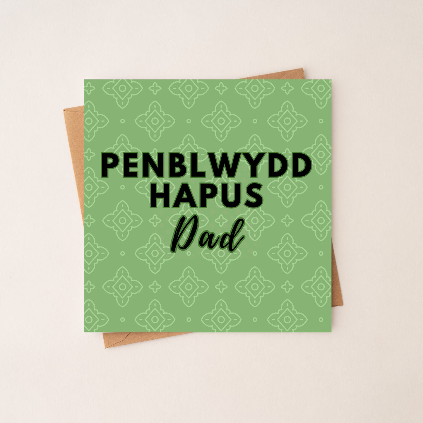 Penblwydd Hapus Dad - Welsh Birthday Card