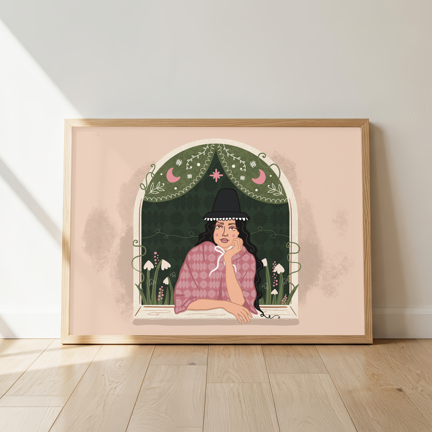 'Eirlys' Welsh Lady Unframed Print