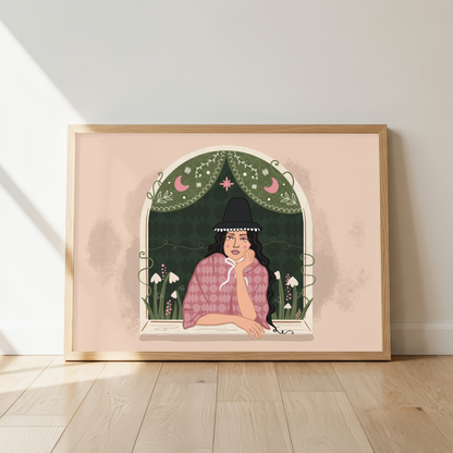 'Eirlys' Welsh Lady Unframed Print