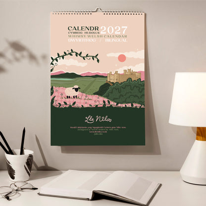 PRE ORDER - Limited Edition Whimsy Welsh 2027 A3 Wall Calendar