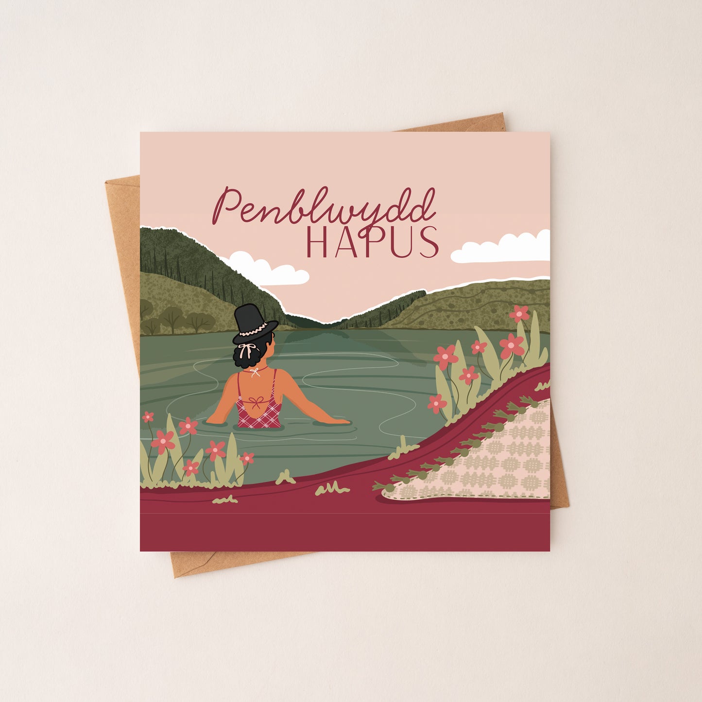 Llyn Geirionydd Penblwydd Hapus - Welsh Birthday Card