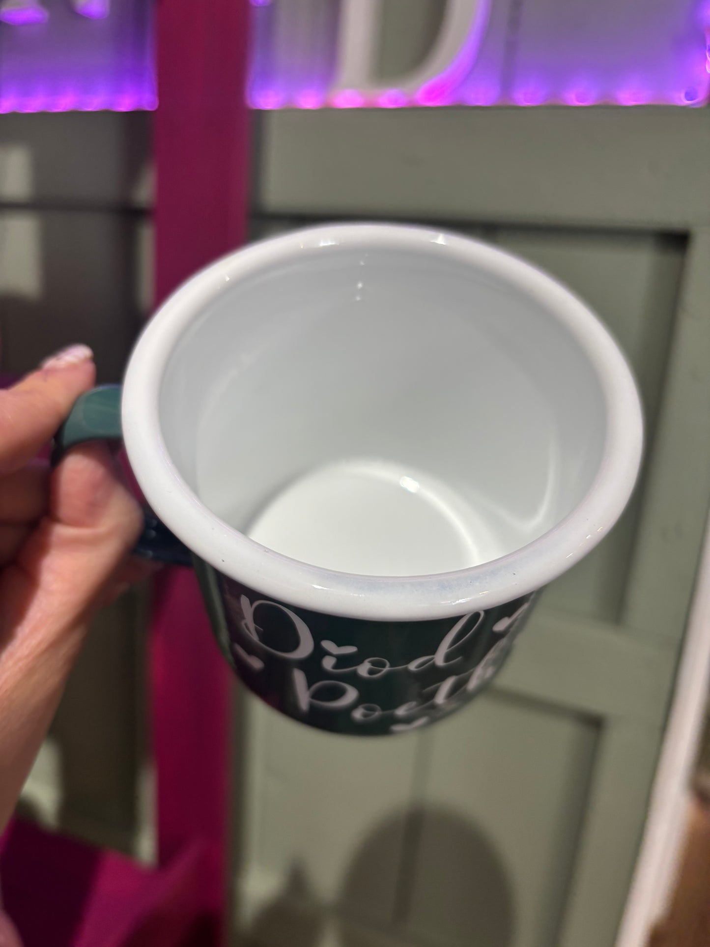 ‘Diod Poeth’ Enamel Mug
