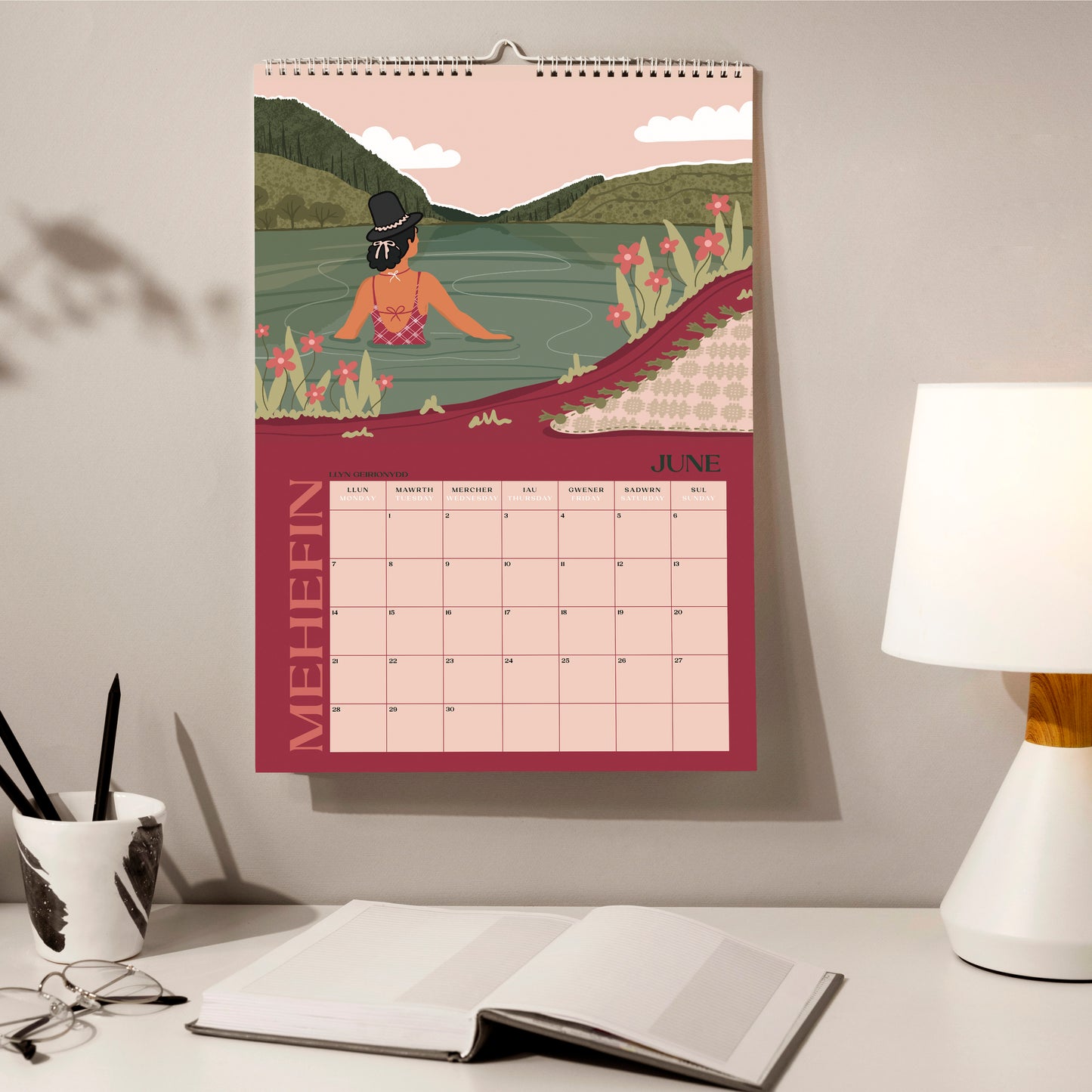 PRE ORDER - Limited Edition Whimsy Welsh 2027 A3 Wall Calendar