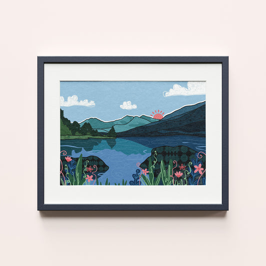 'Llynnau Mymbyr' Unframed Print