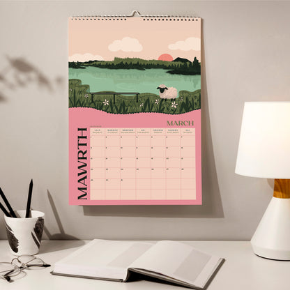 PRE ORDER - Limited Edition Whimsy Welsh 2027 A3 Wall Calendar