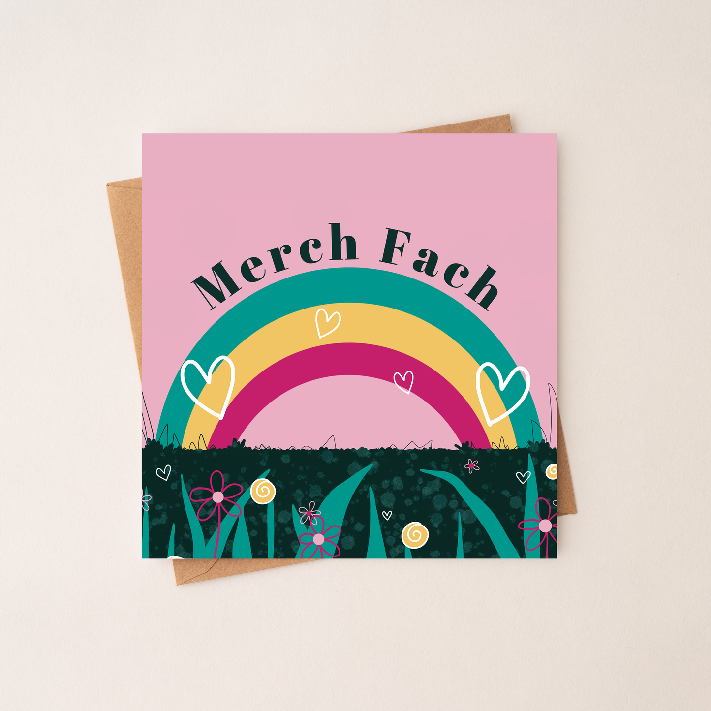 Merch Fach - Welsh Baby Girl Card