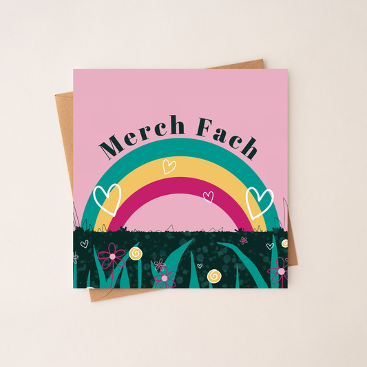 Merch Fach - Welsh Baby Girl Card