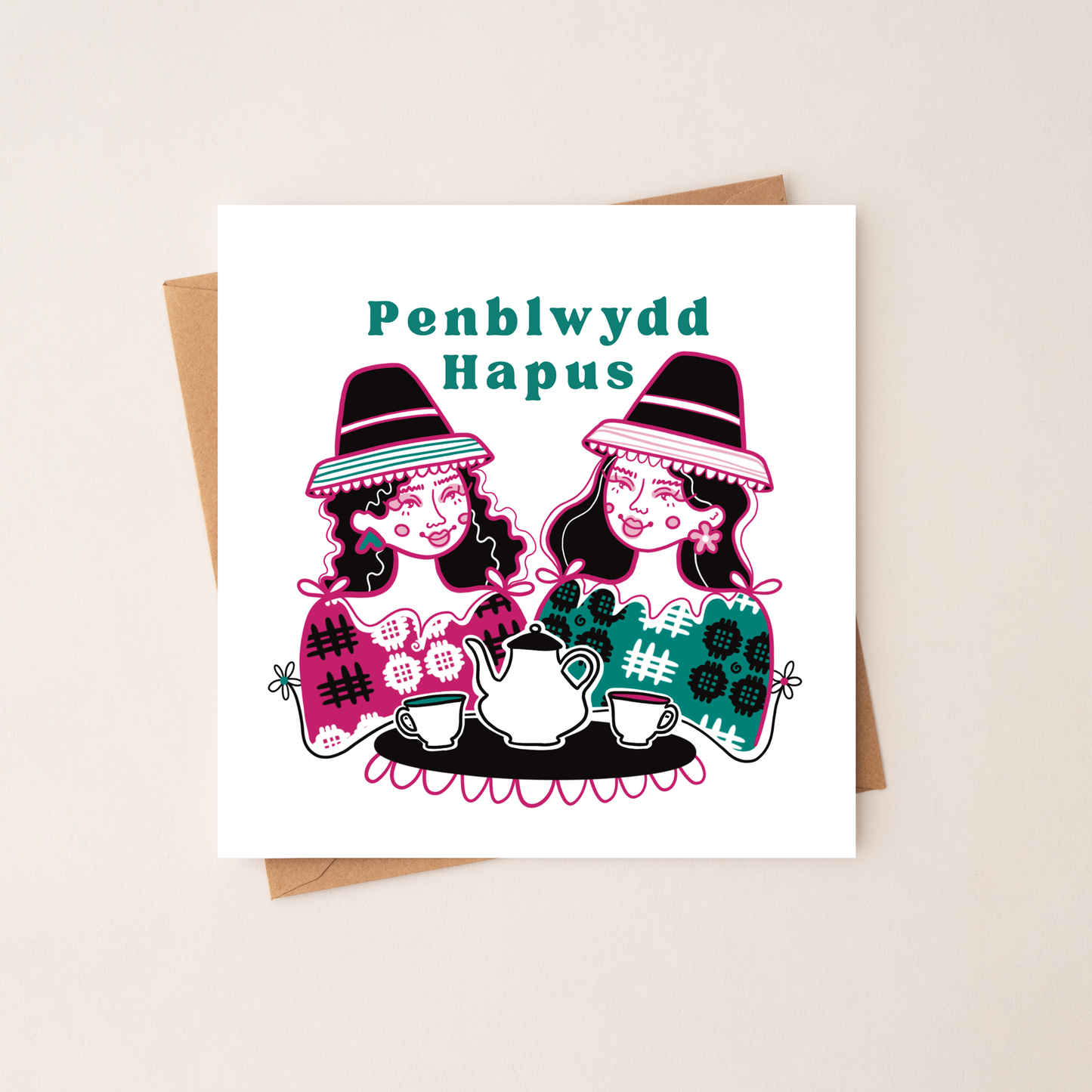 Penblwydd Hapus Merched Cymreig - Welsh Friend Birthday Card