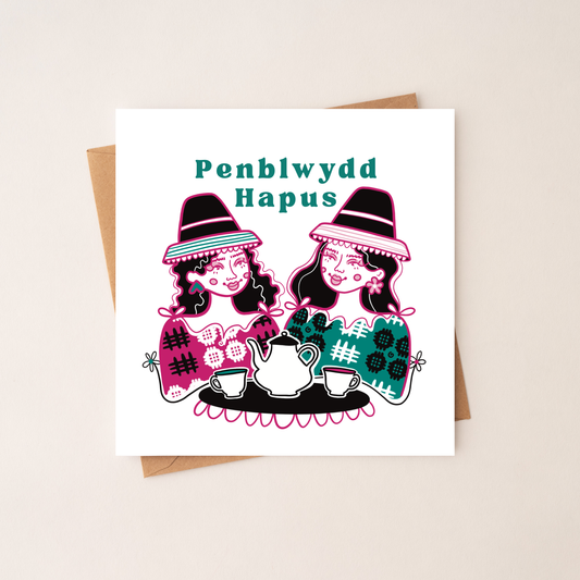 Penblwydd Hapus Merched Cymreig - Welsh Friend Birthday Card