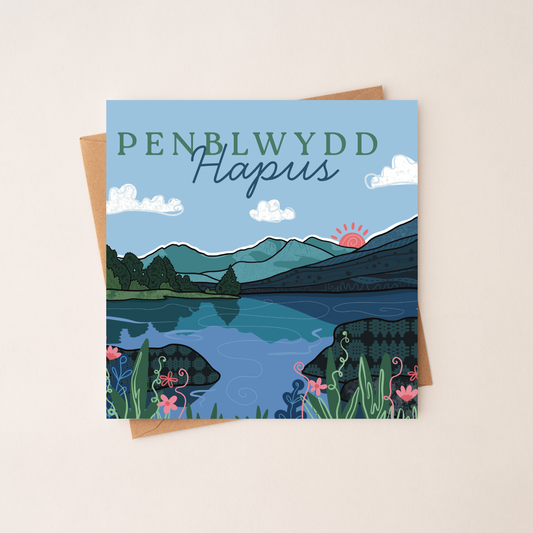 Dyffryn Mymbyr Penblwydd Hapus - Welsh Birthday Card