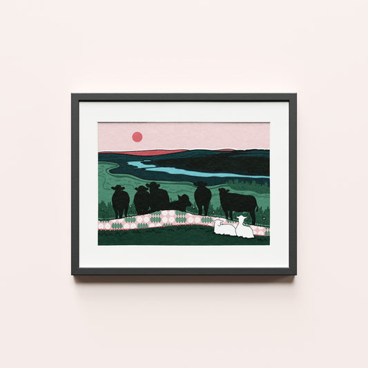 'Mynydd Hiraethog' Unframed Print