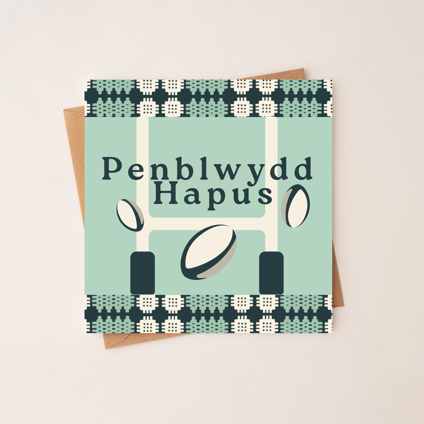 Penblwydd Hapus Rugby -  Welsh Birthday Card