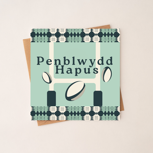 Penblwydd Hapus Rugby -  Welsh Birthday Card