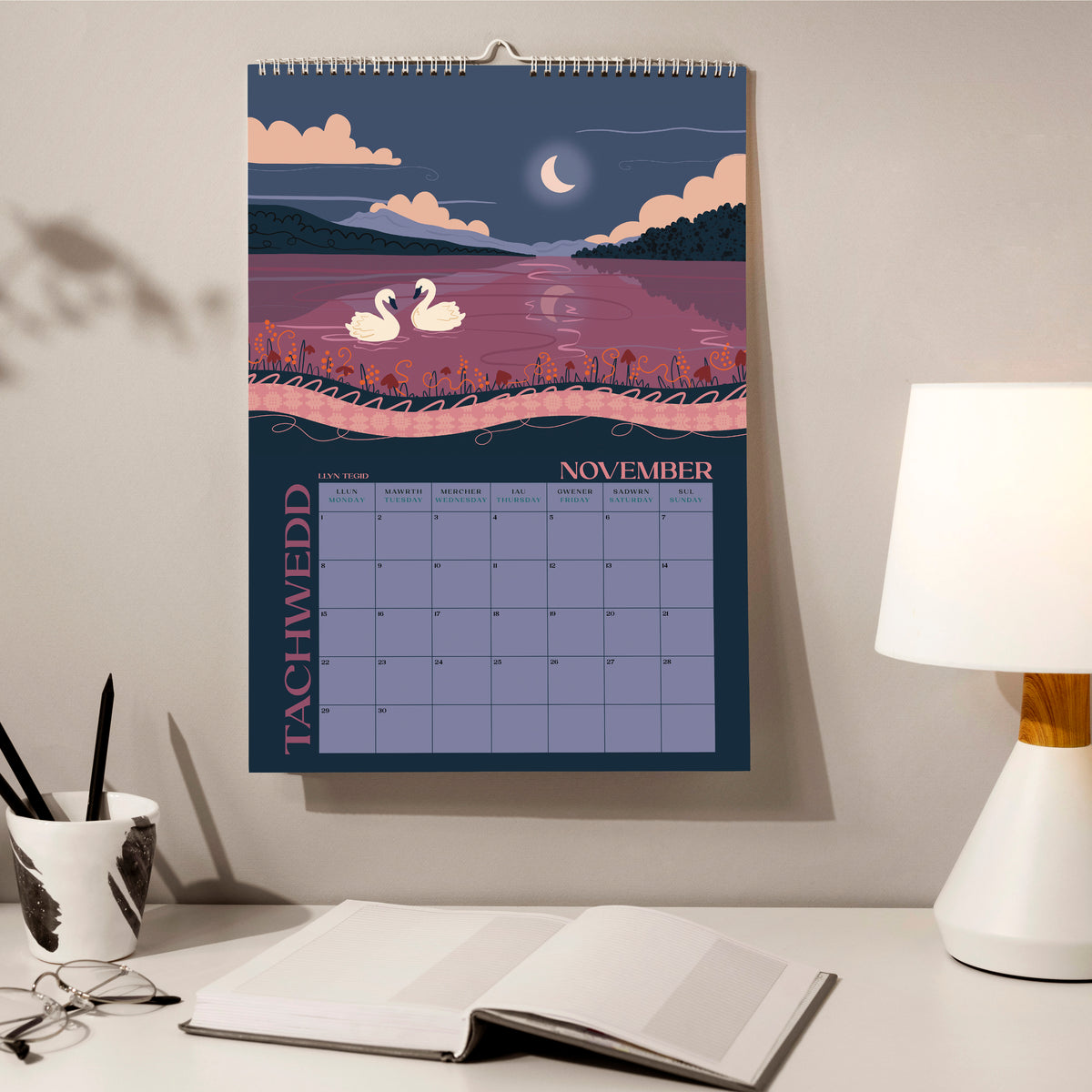 PRE ORDER - Limited Edition Whimsy Welsh 2027 A3 Wall Calendar