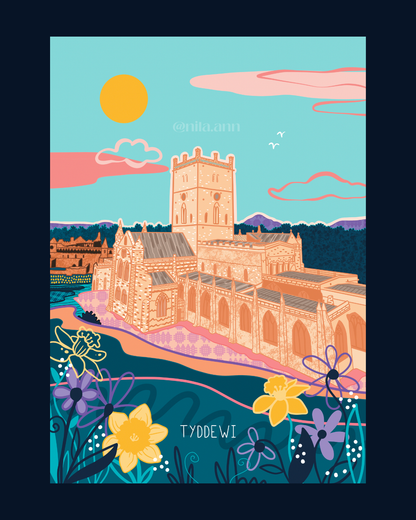 Tyddewi Unframed Print
