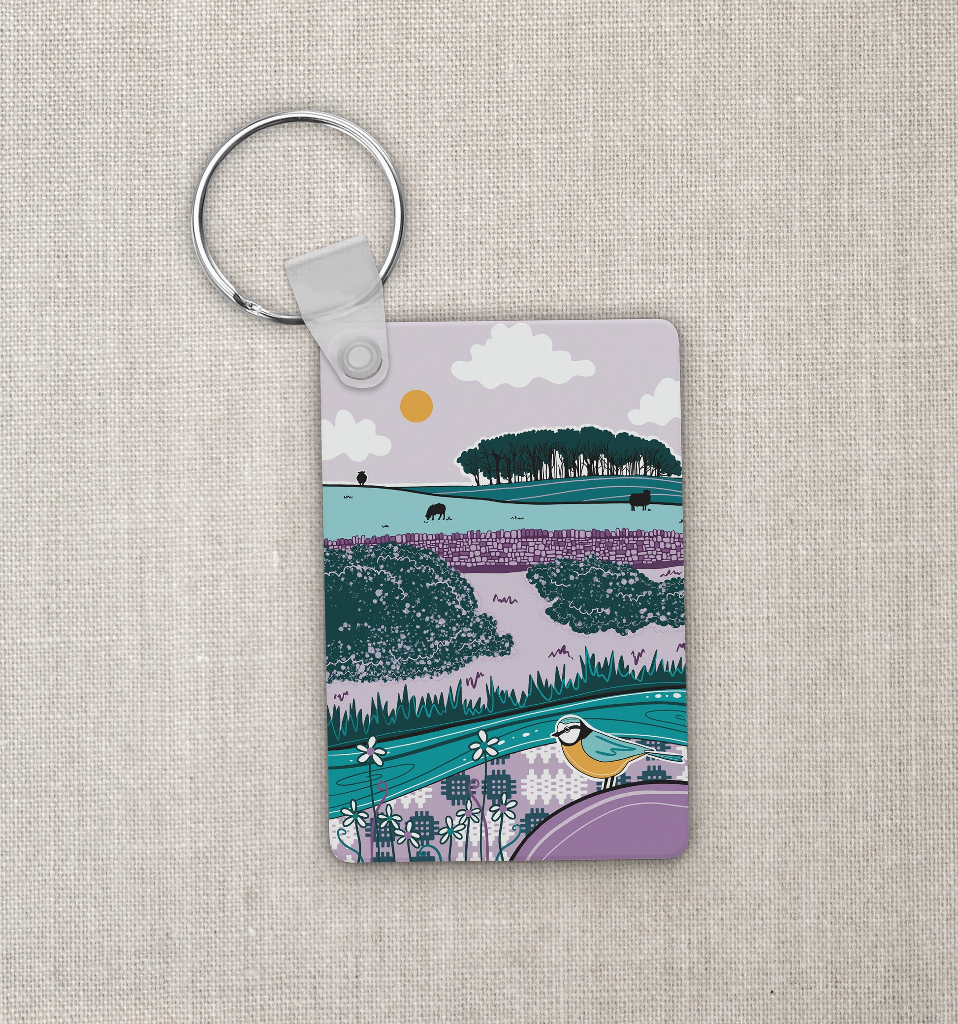 'Coed Uchaf' Keyring - Lle Nila