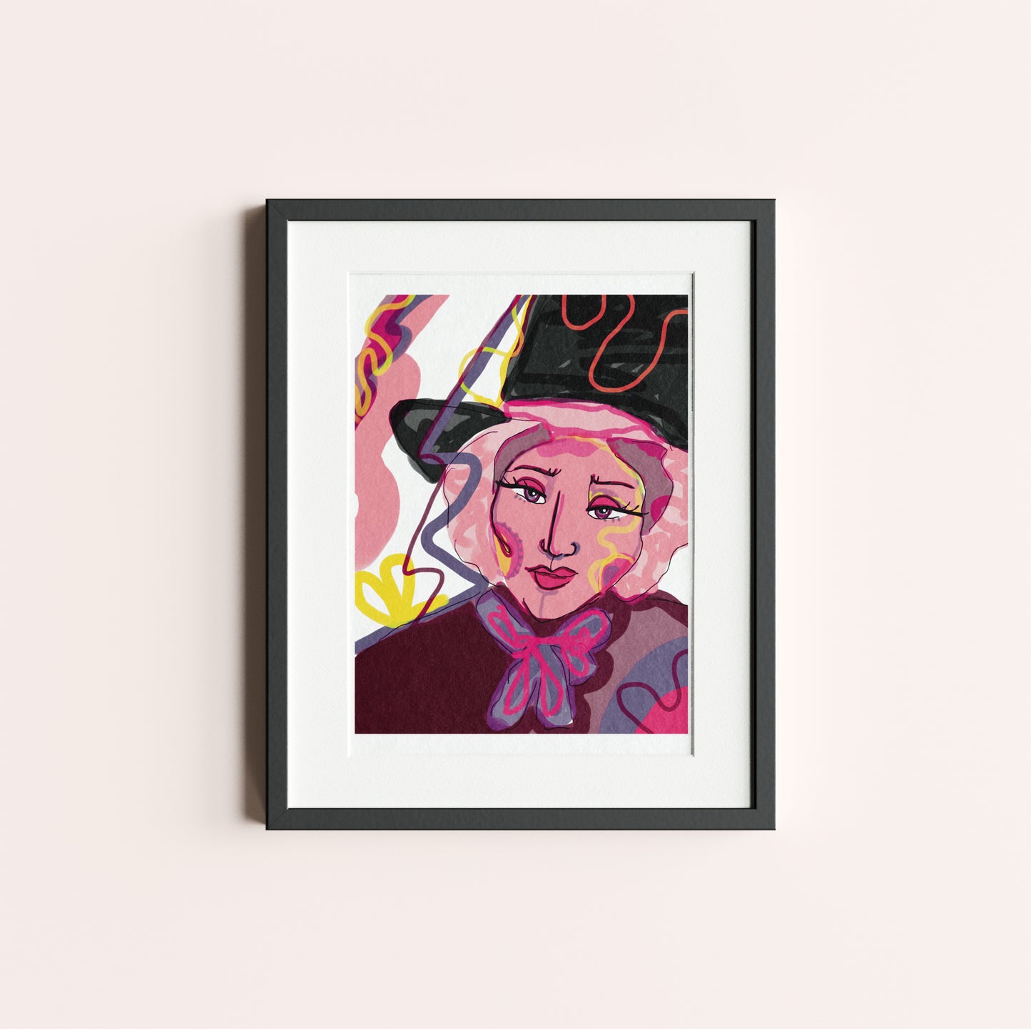 Abstract Welsh Lady - Unframed Print