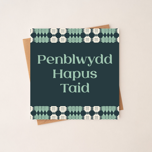 Taid Penblwydd Hapus - Welsh Grandad Birthday Card