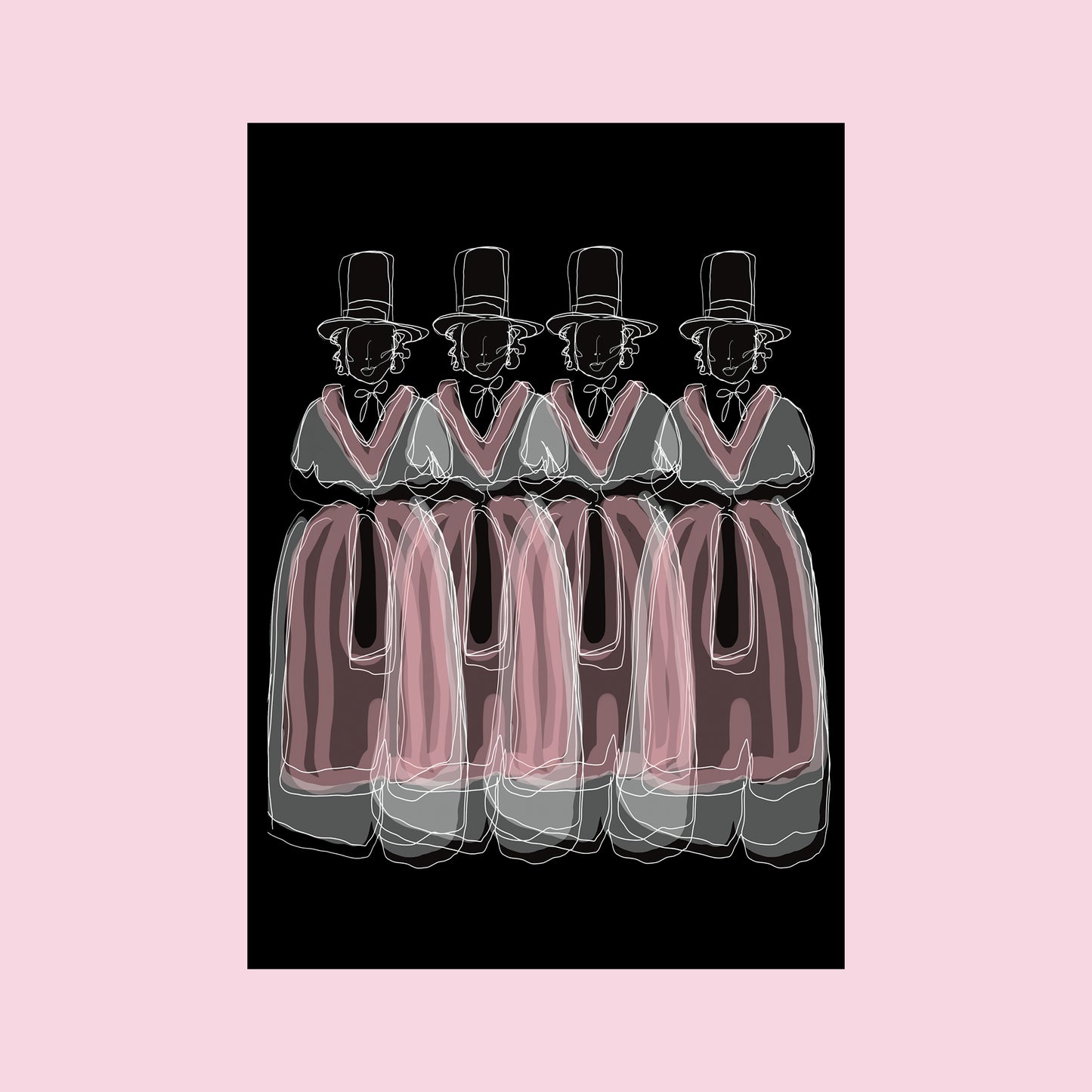 Welsh Ladies - Unframed Print