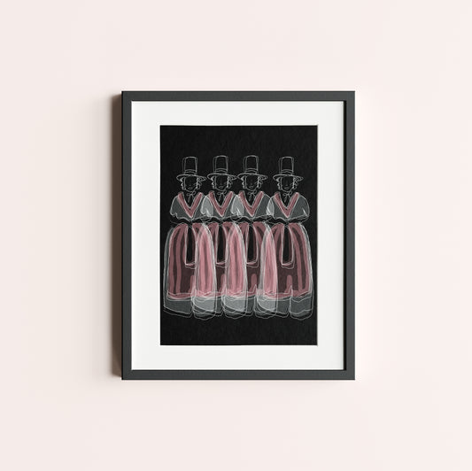 Welsh Ladies - Unframed Print