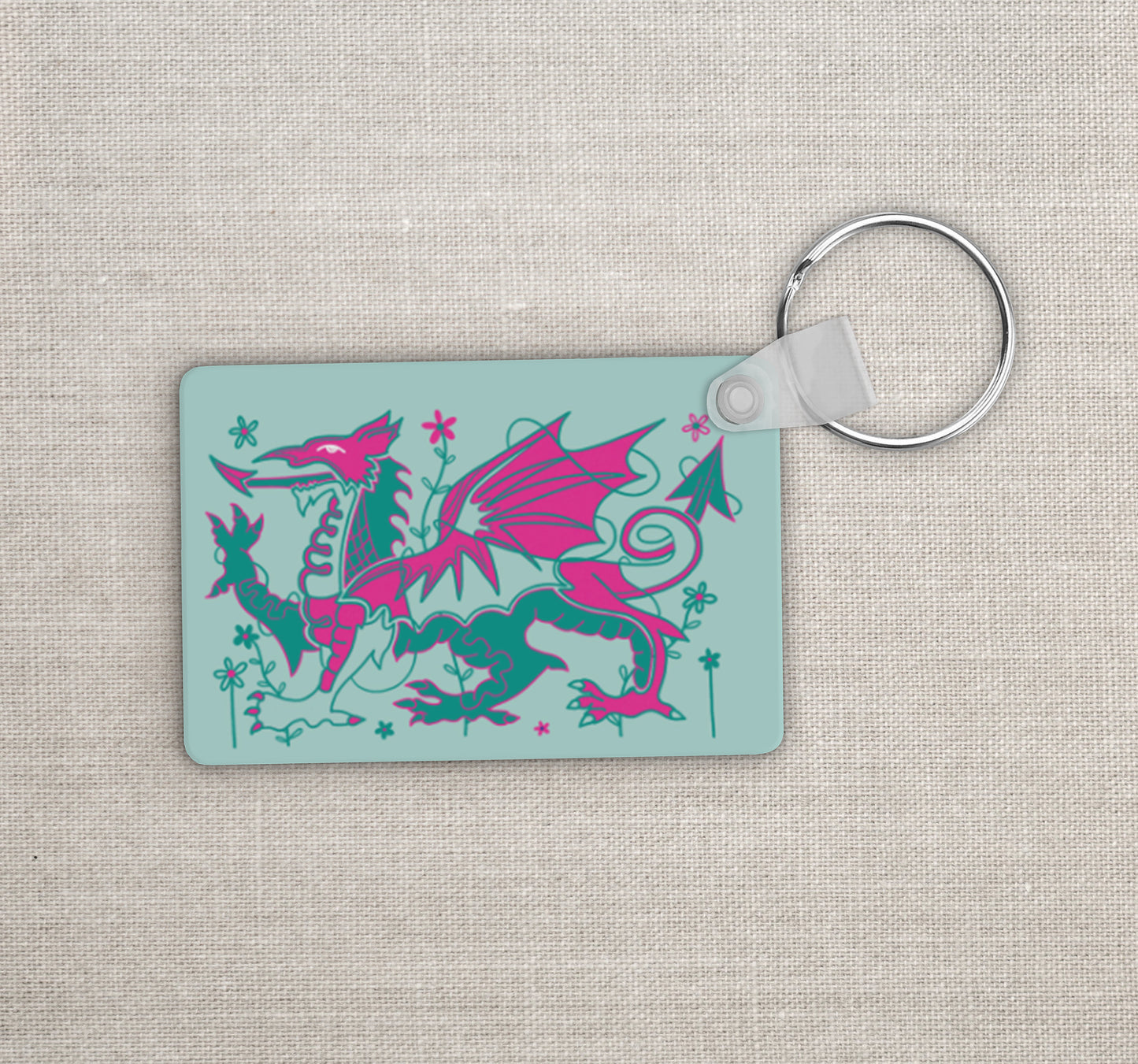 Dragon / 'Y Ddraig' Keyring - Lle Nila